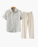 Arlori Linen Set (Short Sleeve) - Arlori